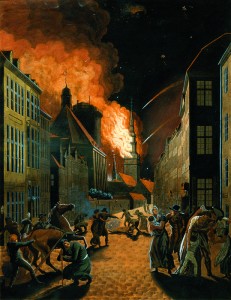 Copenhague en feu 1807